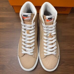 Nike Blazer Mid Premium Size 9 Men Shoes 429988 202 Linen/Summit White